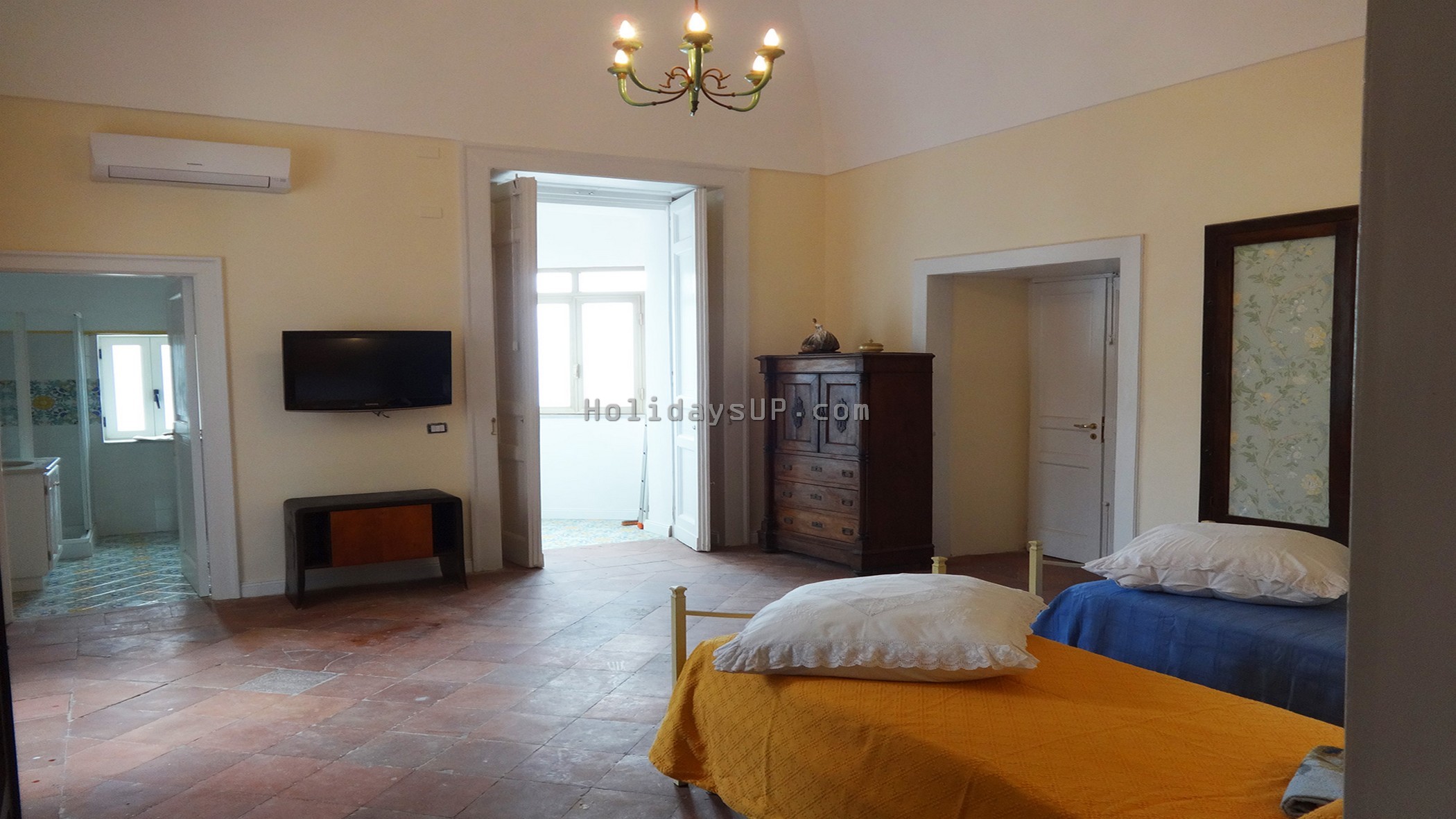 Twin bedroom (Double bedroom On Demand) Villa in Amalfi Coast