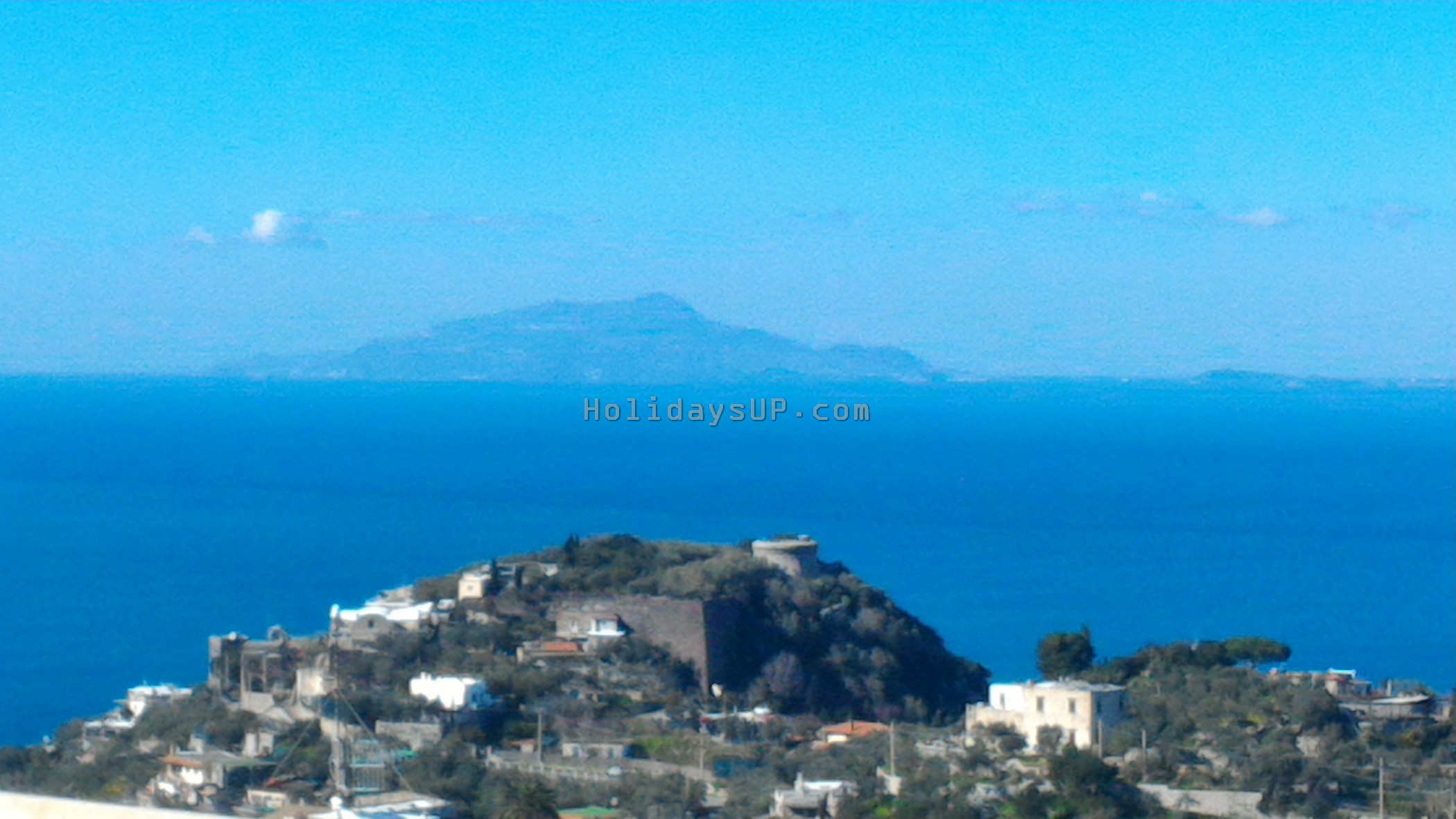 Gulf of Naples and ocean view from Terrace Sorrento booking Villas