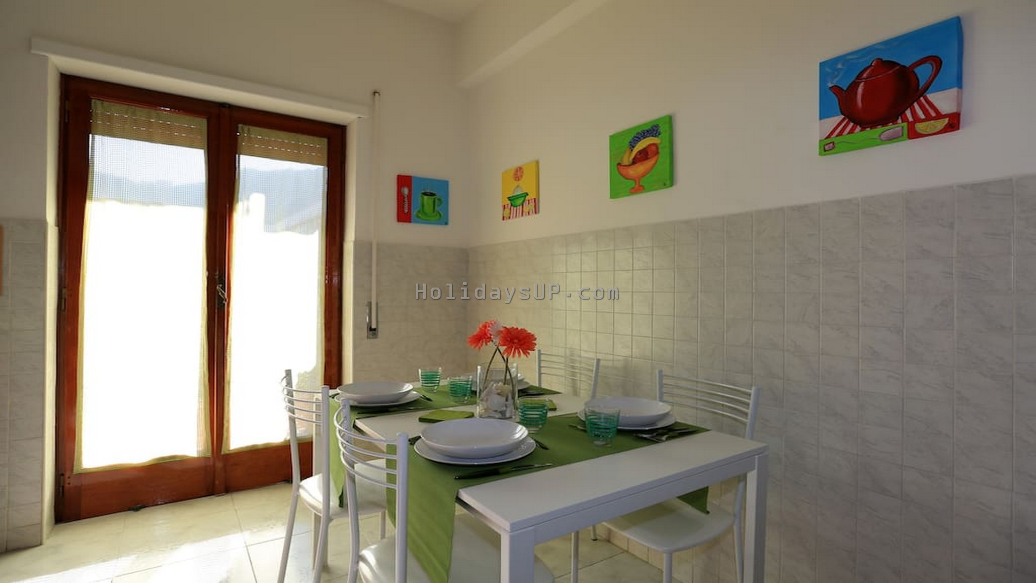 Dining and Kitchen room at Casa Mariandre C - holidays Sorrento rent
