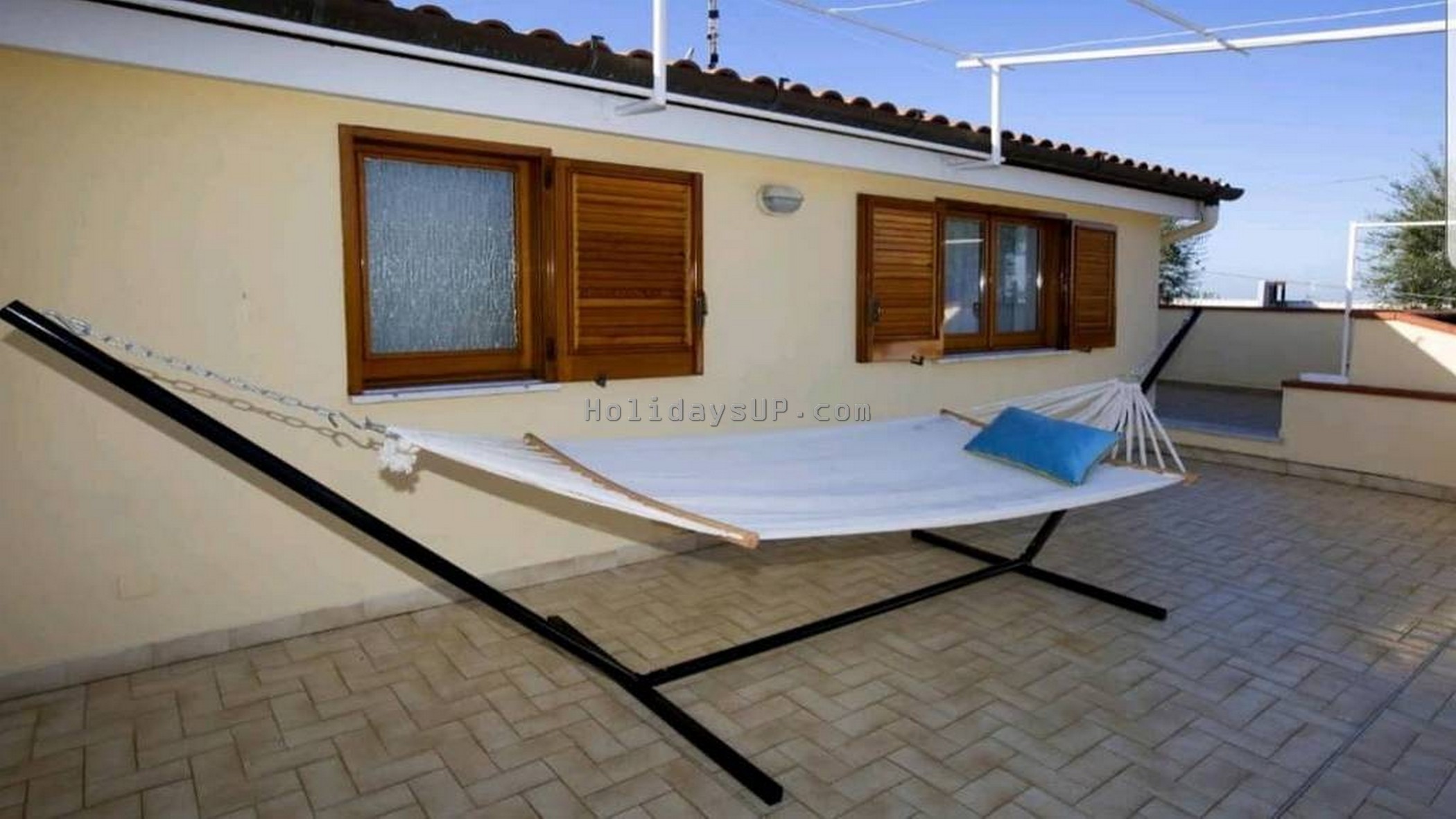 Large terrace relax hammock at Casa Mariandre A house Sorrento villa rentals